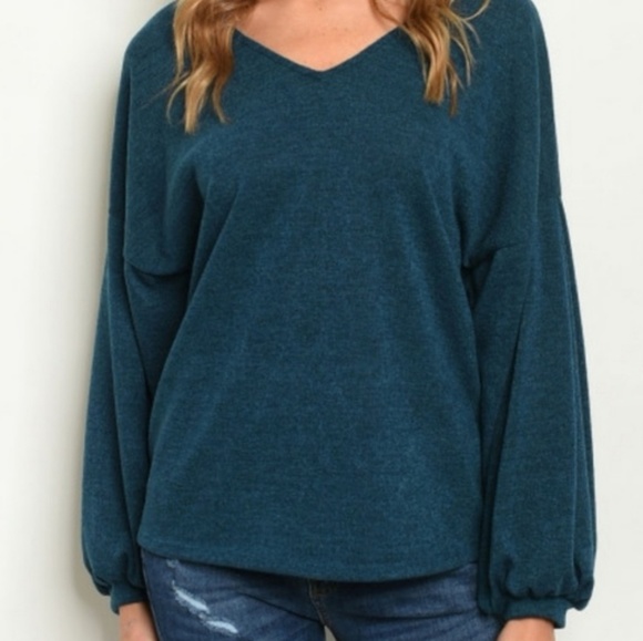 Sweetbb Sweaters - HAZEL Soft Teal Sweater